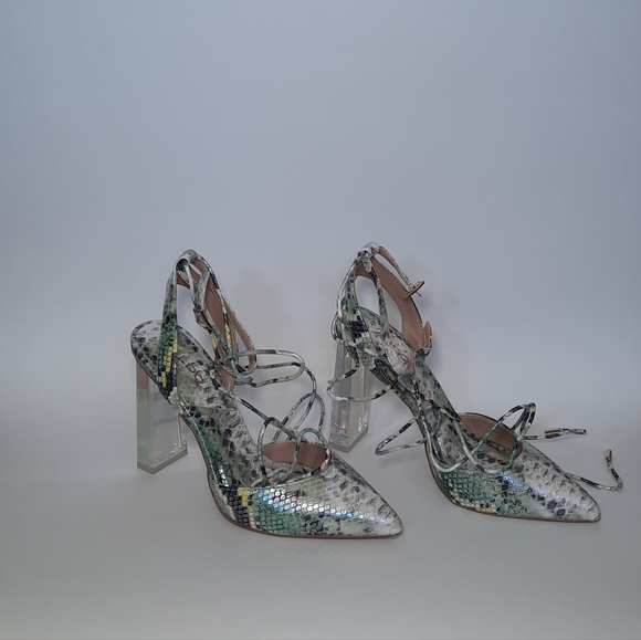 Aldo Strappy Heeled Shoes - Blocked Heels - Picture 7 of 9